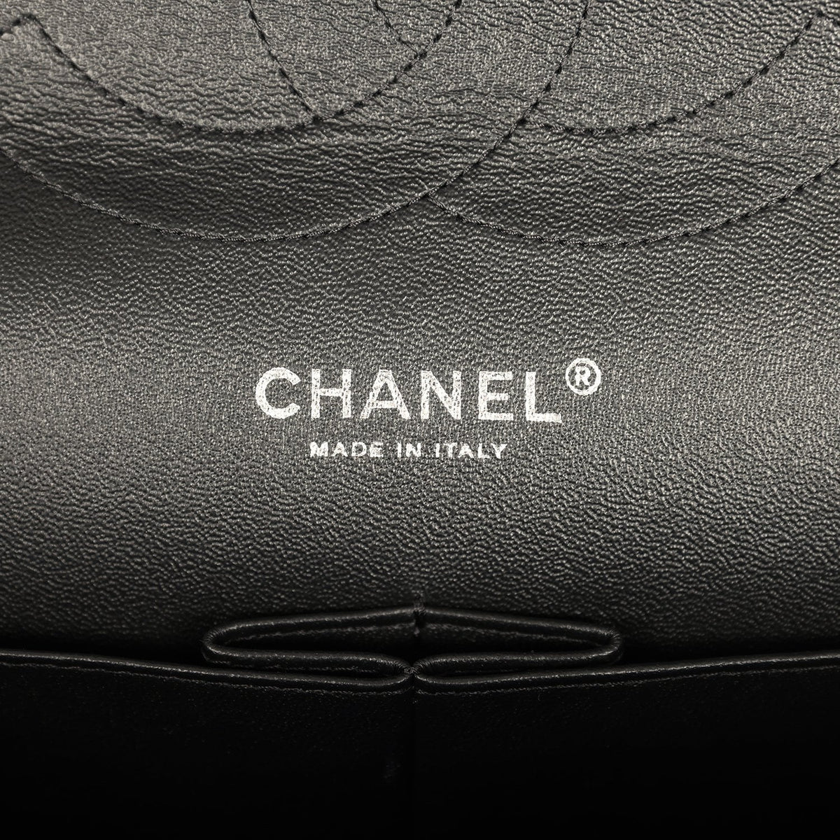 Pre-owned Chanel Jumbo Classic Chevron Double Flap Bag So Black Lambskin Black Hardware