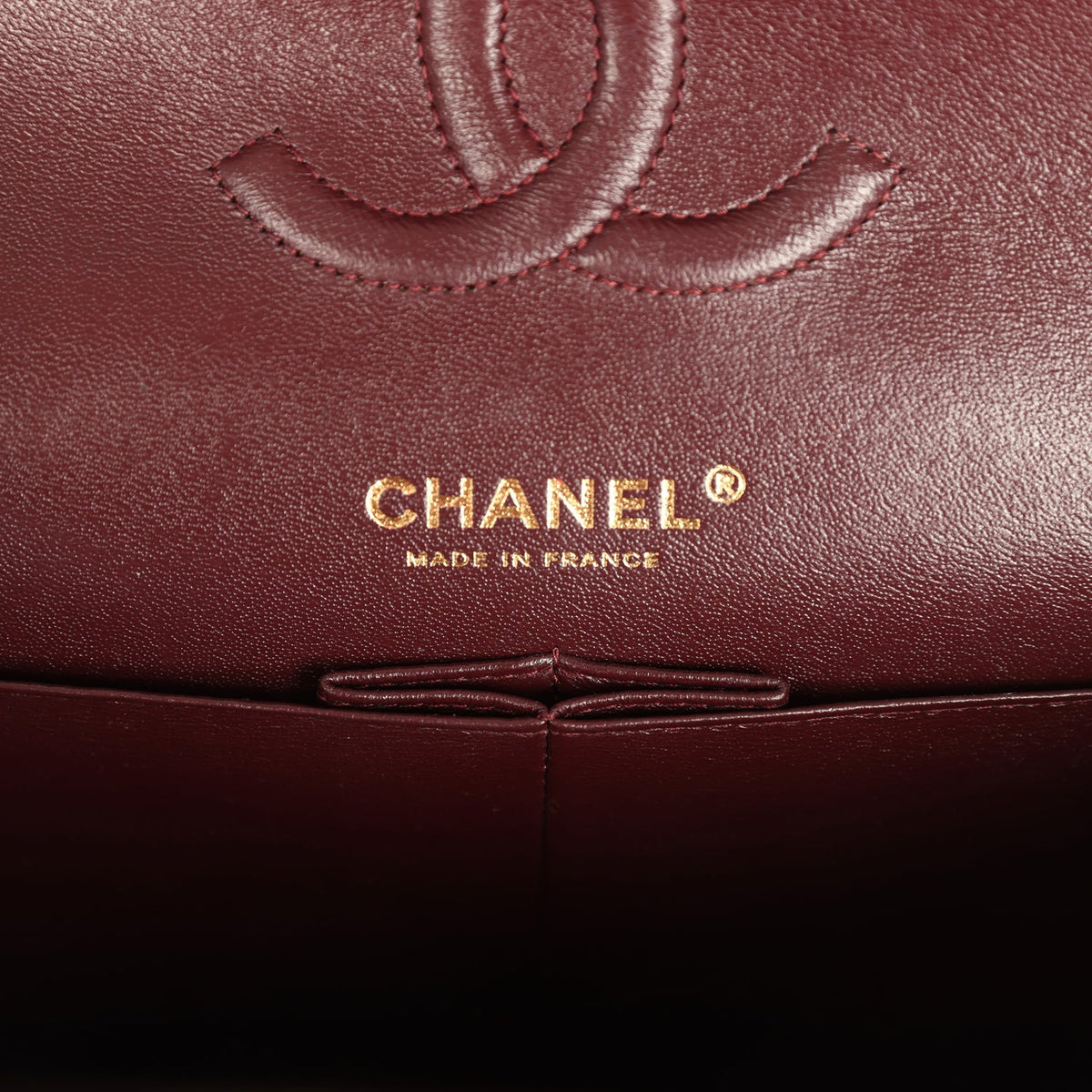 Pre-owned Chanel Medium Classic Double Flap Black Caviar Gold Hardware