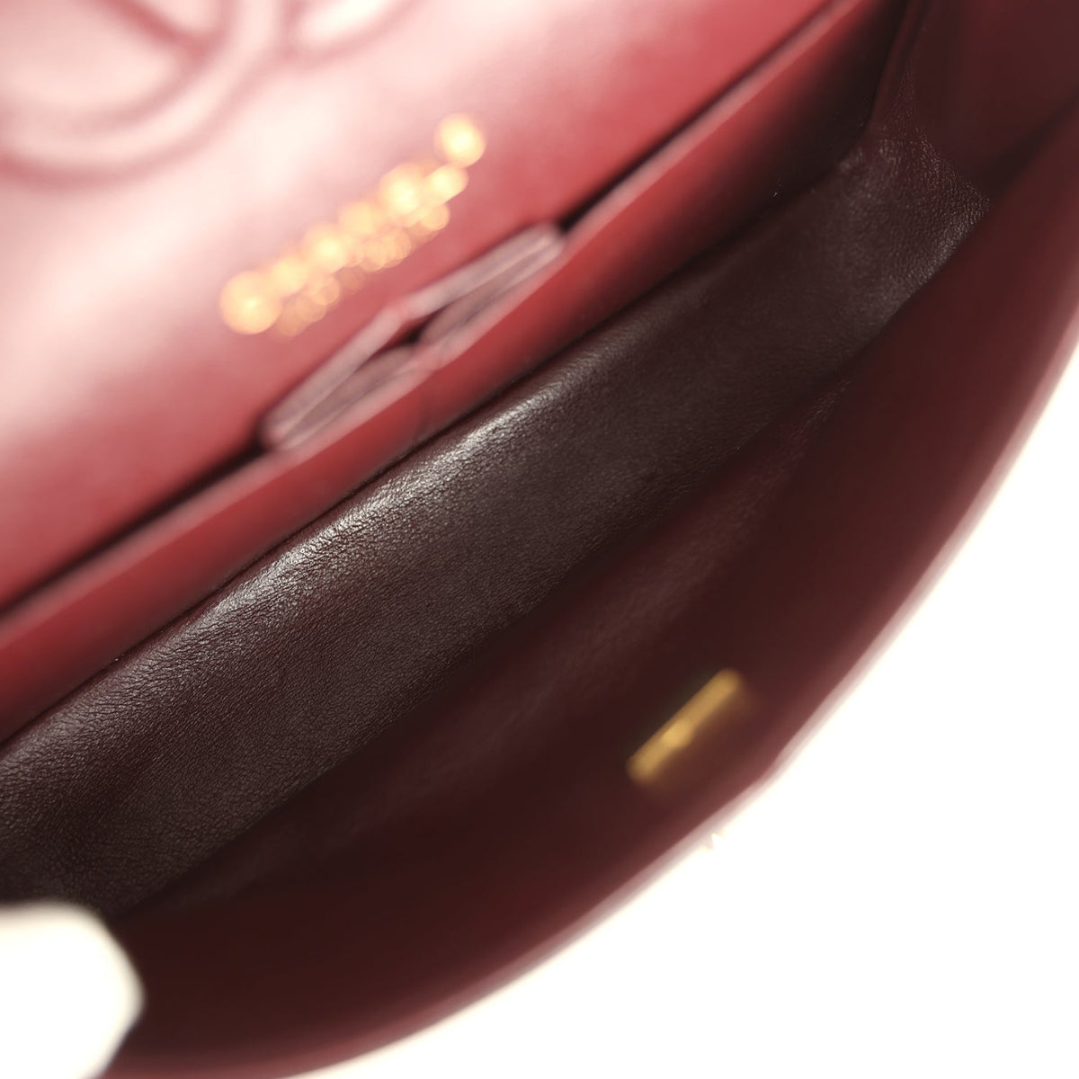 Pre-owned Chanel Medium Classic Double Flap Black Caviar Gold Hardware