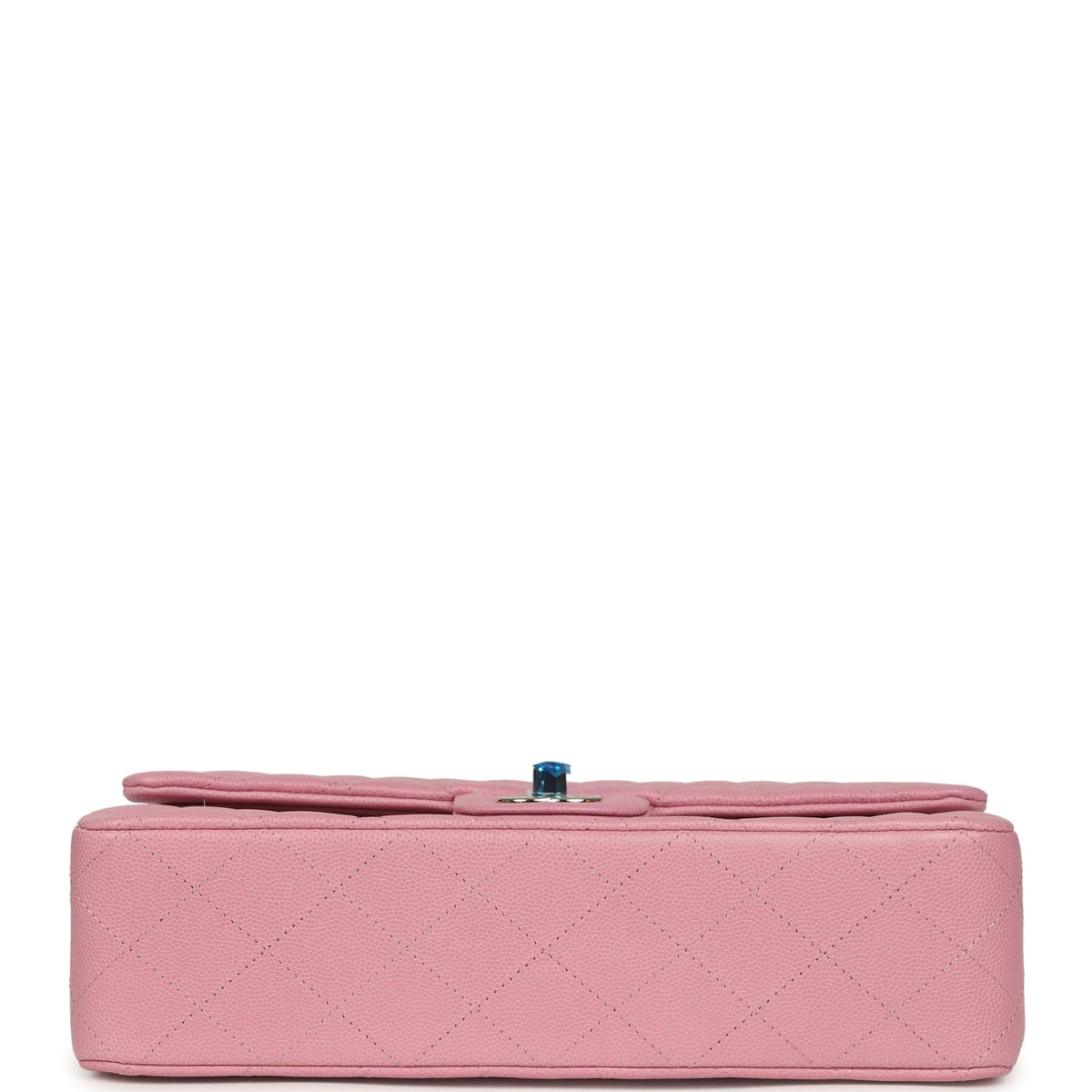 Chanel Medium Classic Double Flap Bag Pink Shiny Caviar Light Gold Hardware