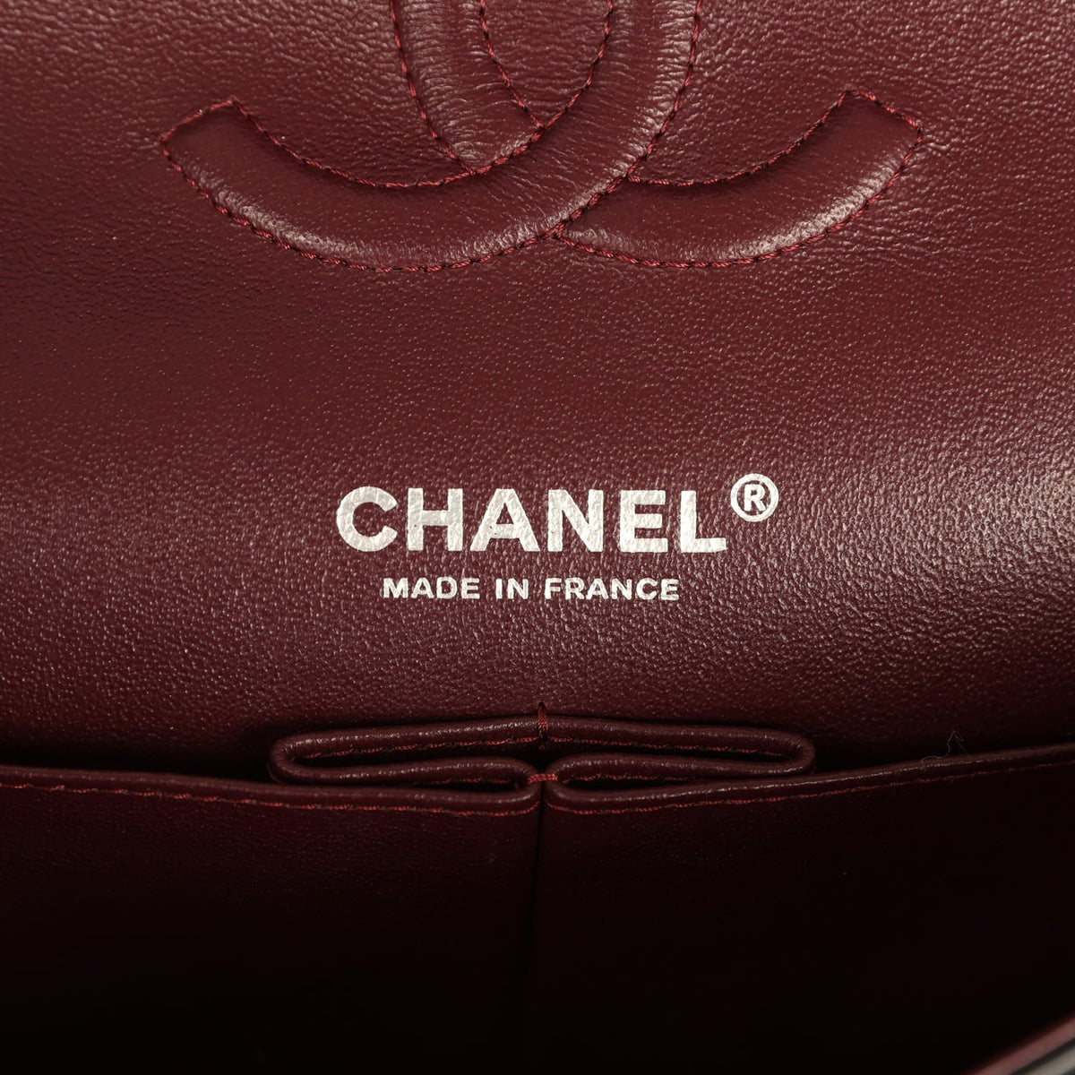 Pre-owned Chanel Medium Classic Double Flap Black Caviar Silver Hardware