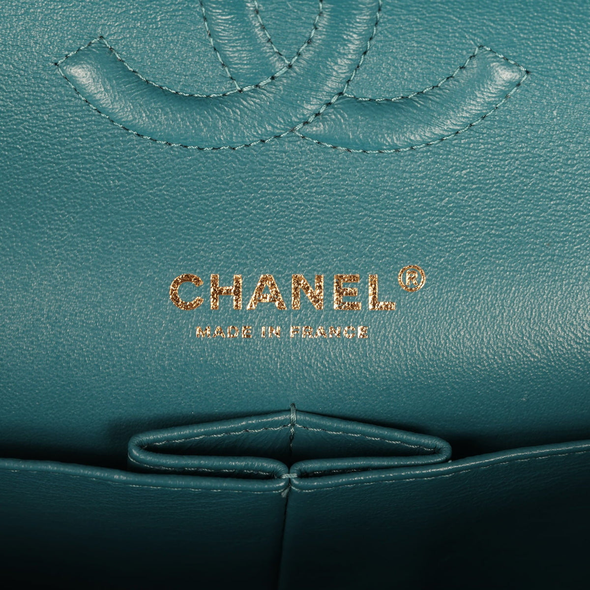 Pre-owned Chanel Medium "Egypt" Classic Double Flap Bag Blue Tweed Light Gold Hardware