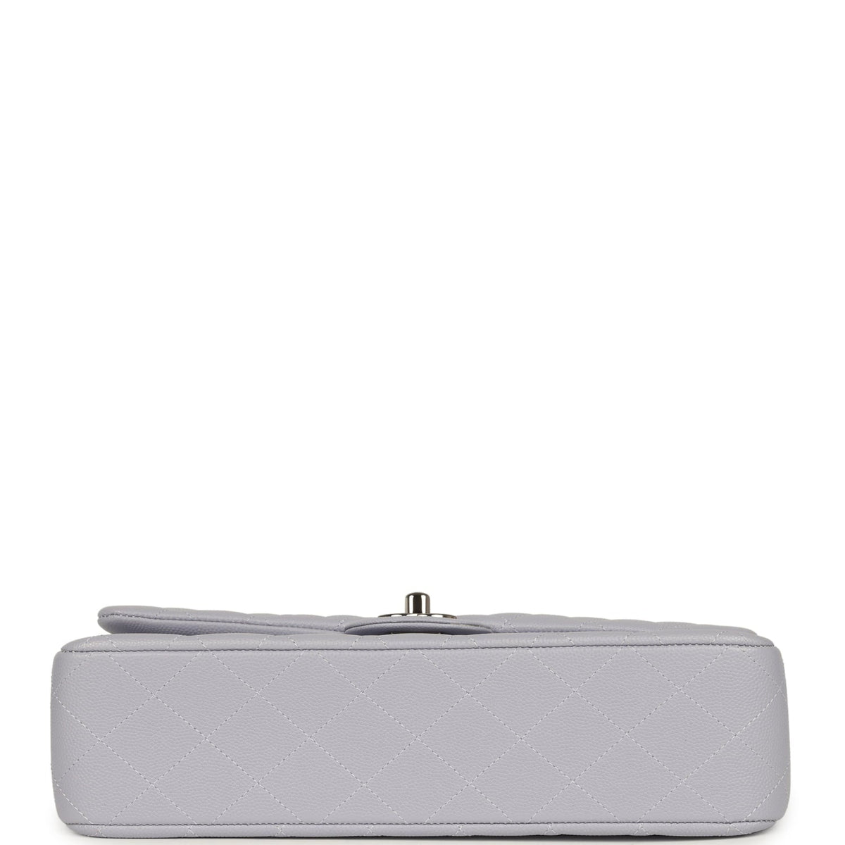 Chanel Medium Classic Double Flap Bag Light Purple Caviar Silver Hardware