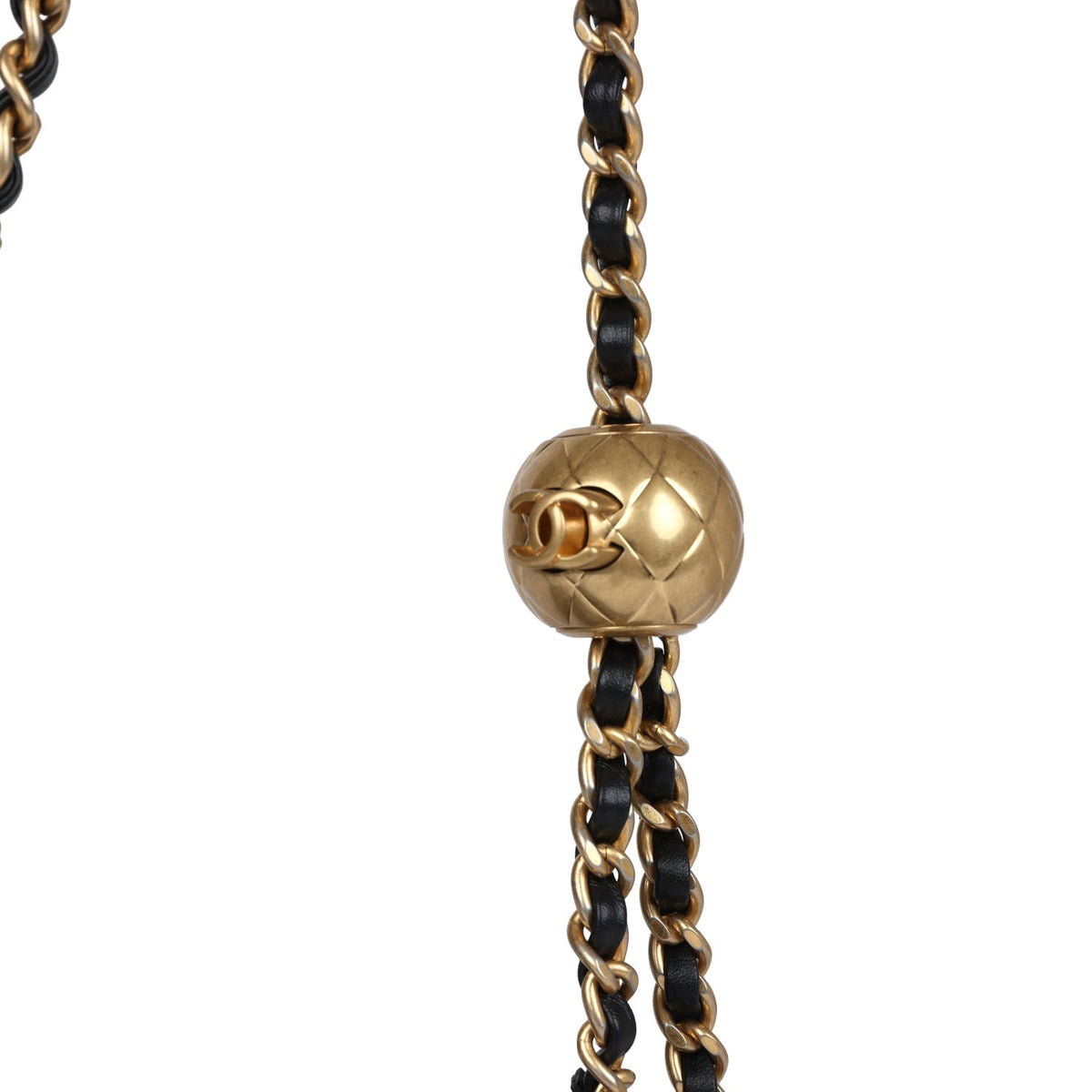 Chanel Mini Pearl Crush Square Flap Bag White, Black Tweed Antique Gold Hardware