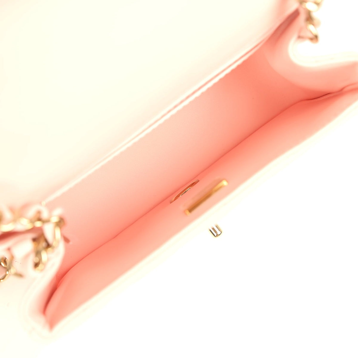 Chanel Mini Classic Square Flap Bag Pink Lambskin Gold Hardware