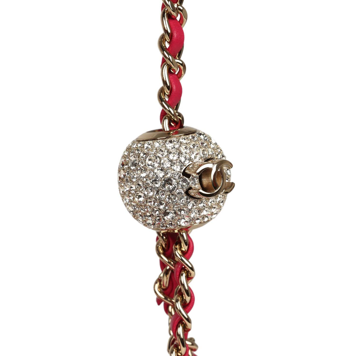 Chanel Mini Pearl Crush Square Flap Bag Fuchsia Velvet Light Gold Hardware