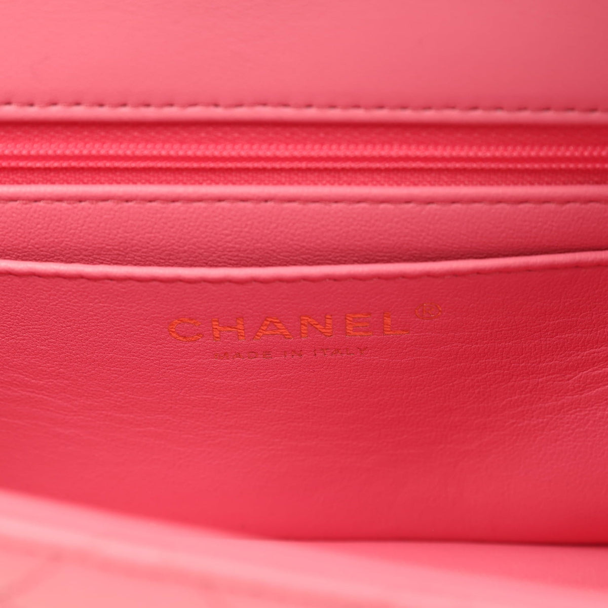 Chanel Mini Rectangular Flap Bag with Top Handle Pink Lambskin Light Gold Hardware