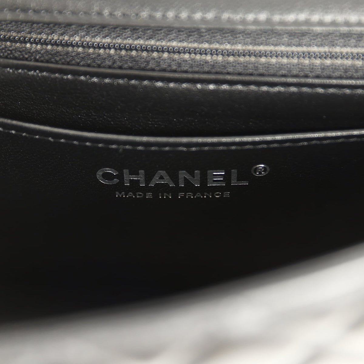 Chanel Mini Classic Rectangular Flap Bag Black Lambskin Silver Hardware