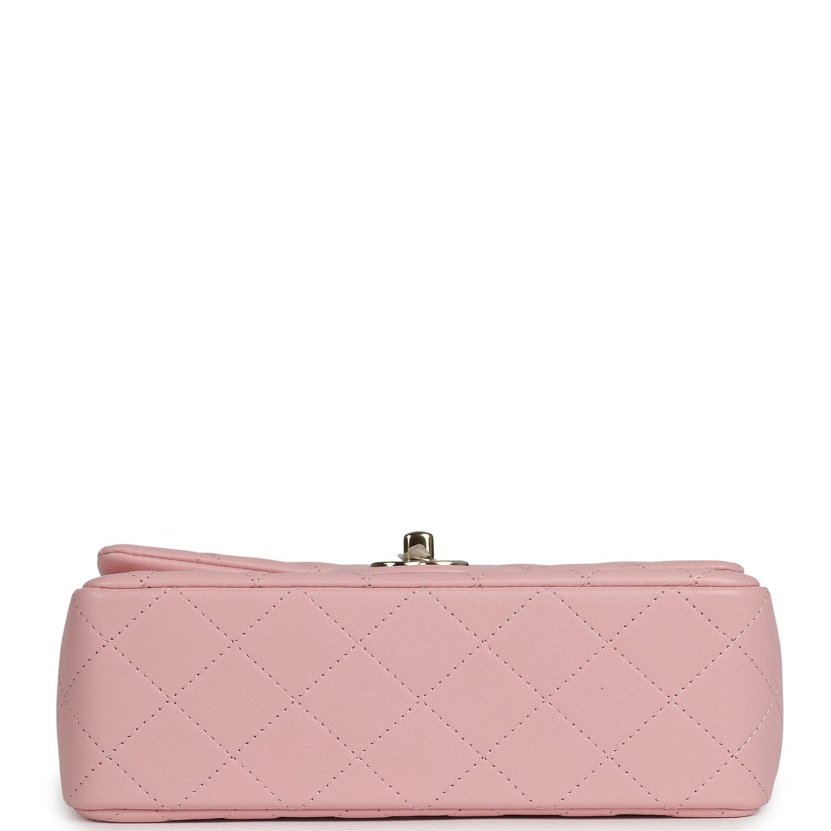 Chanel Mini Classic Rectangular Flap Bag Light Pink Lambskin Light Gold Hardware