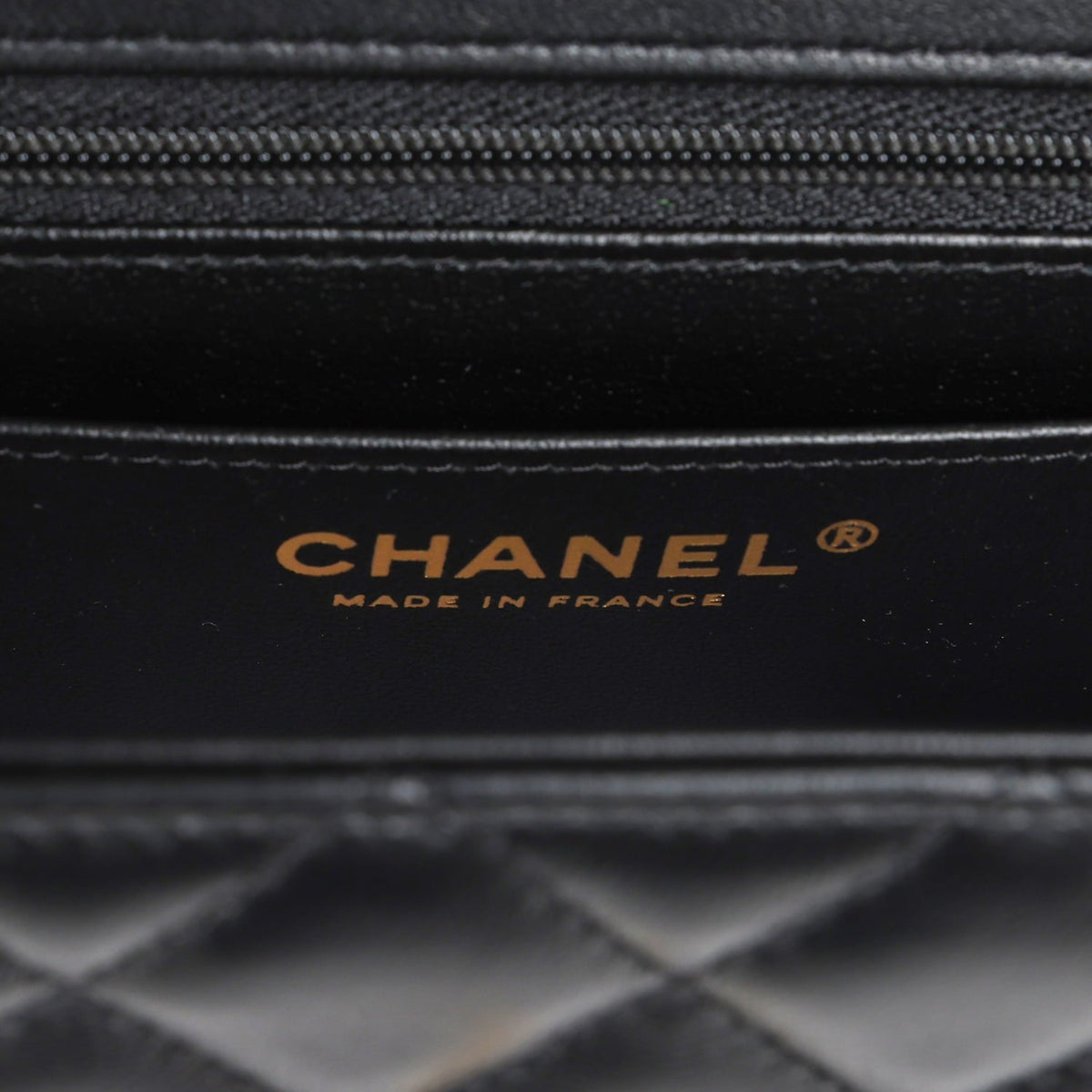 Chanel Mini Classic "Charms" Rectangular Flap Bag Black Lambskin Gold Hardware