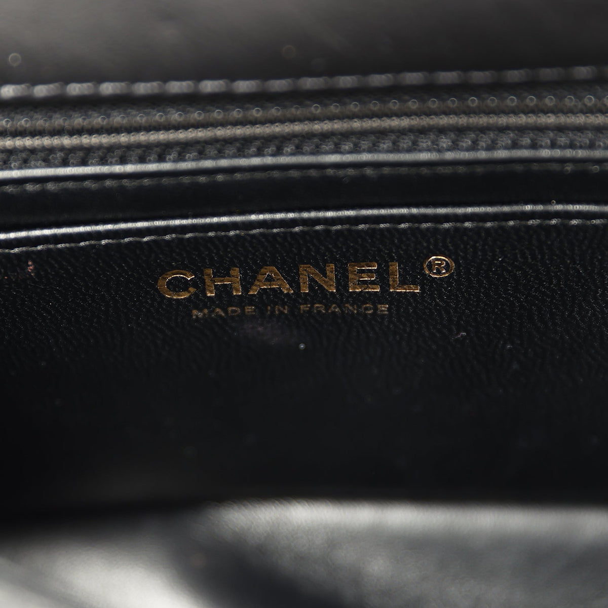 Pre-owned Chanel Mini Reissue 224 2.55 Flap Bag Black Crumpled Aged Calfskin Antique Gold Hardware
