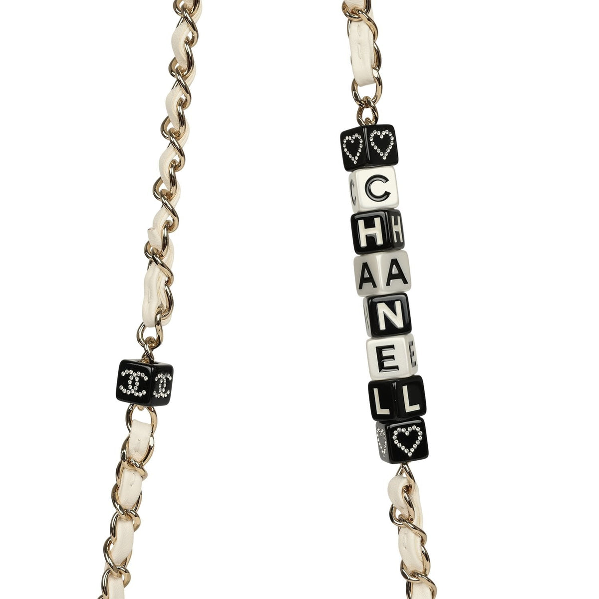 Chanel Monacoco Mini Square Flap Bag White Lambskin Light Gold Hardware