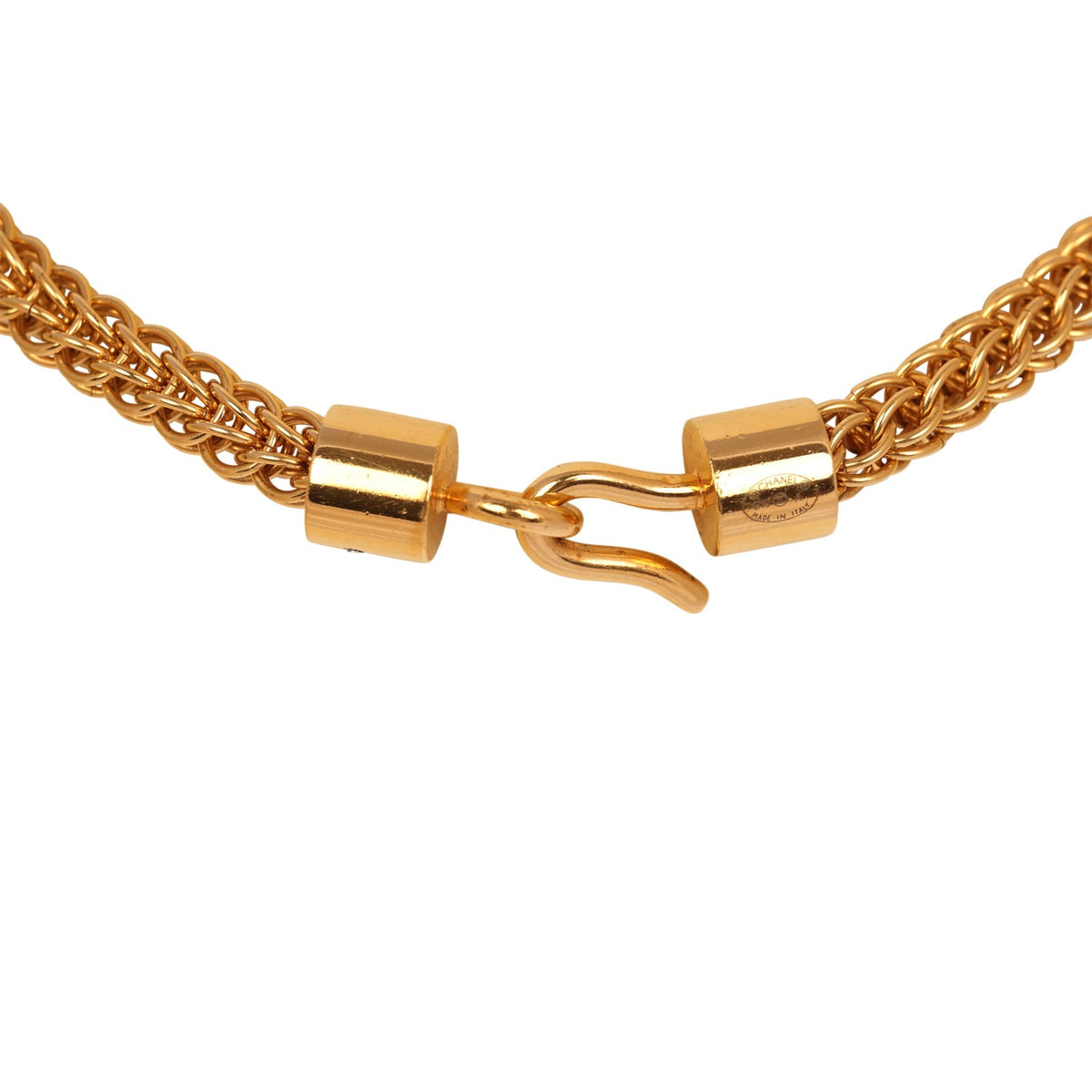 Pre-owned Chanel Large "Along The Nile" Short CC Necklace Black, Resin Gold