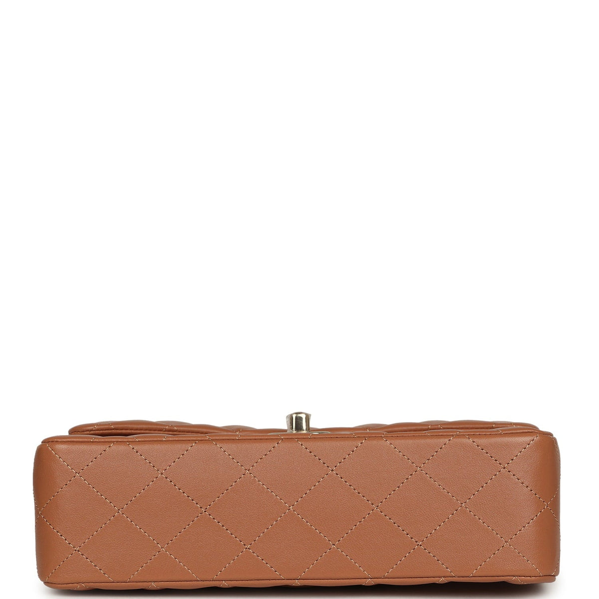 Chanel Small Classic Double Flap Bag Caramel Lambskin Light Gold Hardware