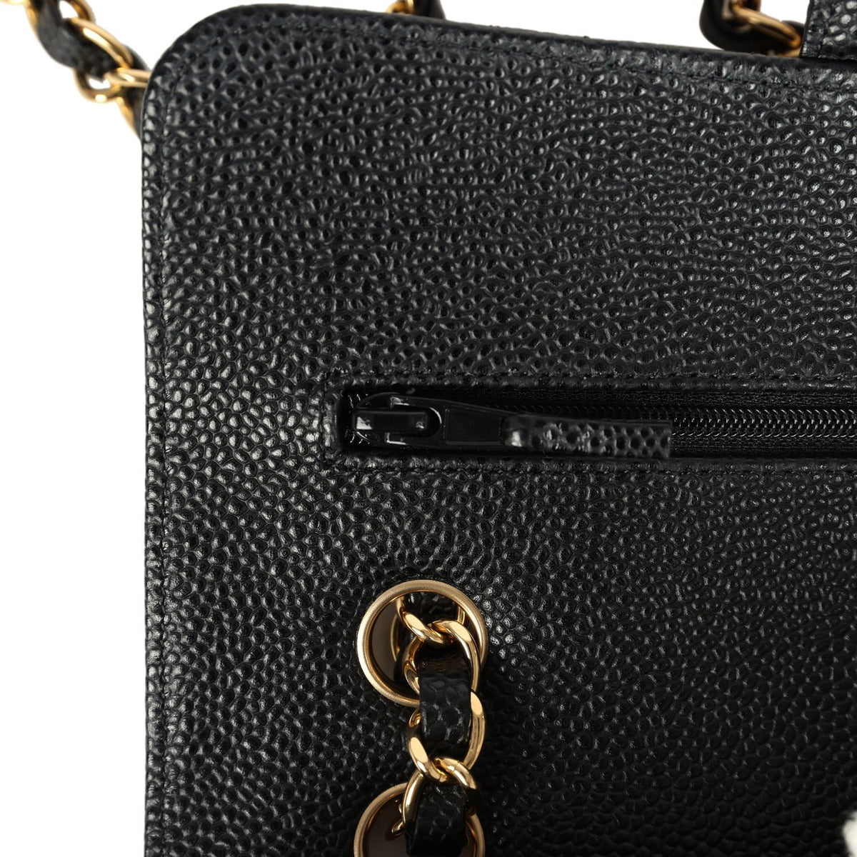 Chanel Small Classic Double Flap Bag Black Caviar Gold Hardware