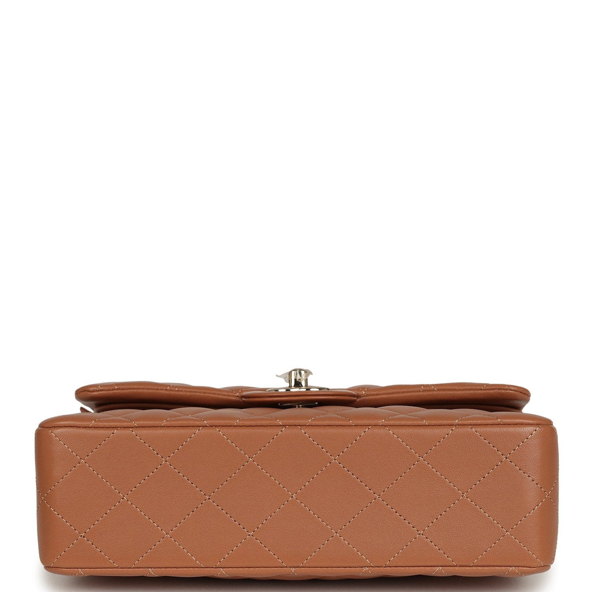 Chanel Small Classic Double Flap Bag Caramel Lambskin Light Gold Hardware