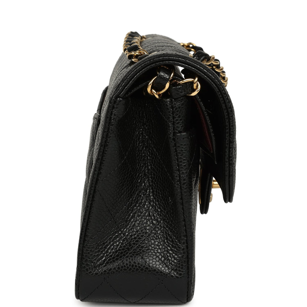 Chanel Small Classic Double Flap Bag Black Caviar Gold Hardware