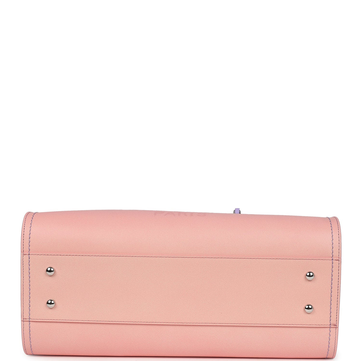 Chanel Small Deauville Shopping Tote Pink, Purple Ombre Calfskin Silver Hardware
