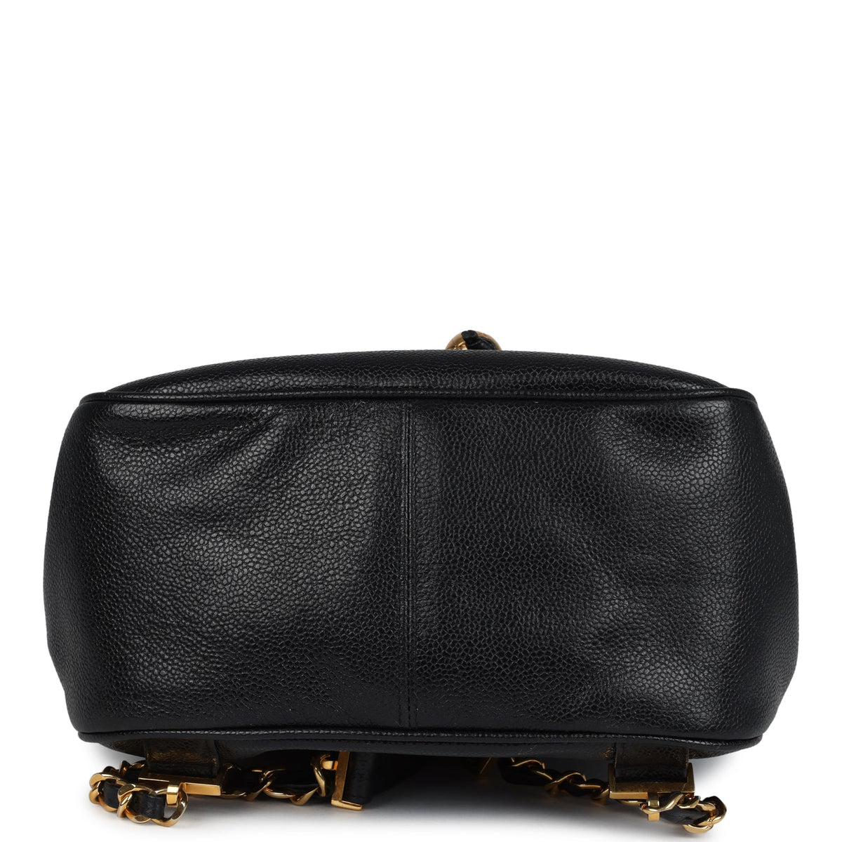 Vintage Chanel Medium CC Backpack Black Caviar Gold Hardware