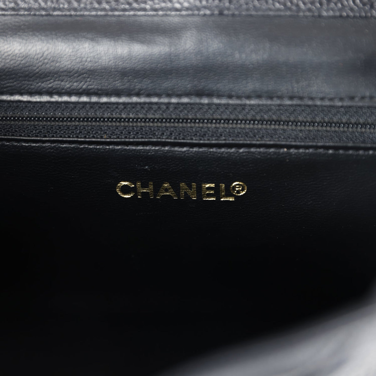 Vintage Chanel Medium CC Backpack Black Caviar Gold Hardware