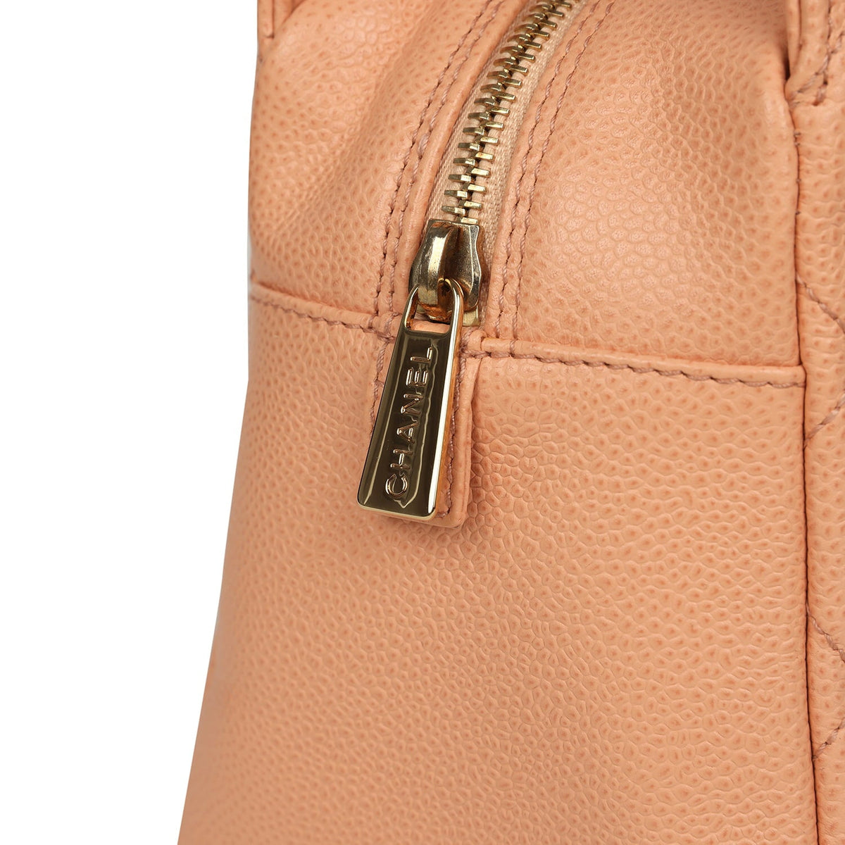 Vintage Chanel Petite Timeless CC Shopping Tote Pink Caviar Gold Hardware