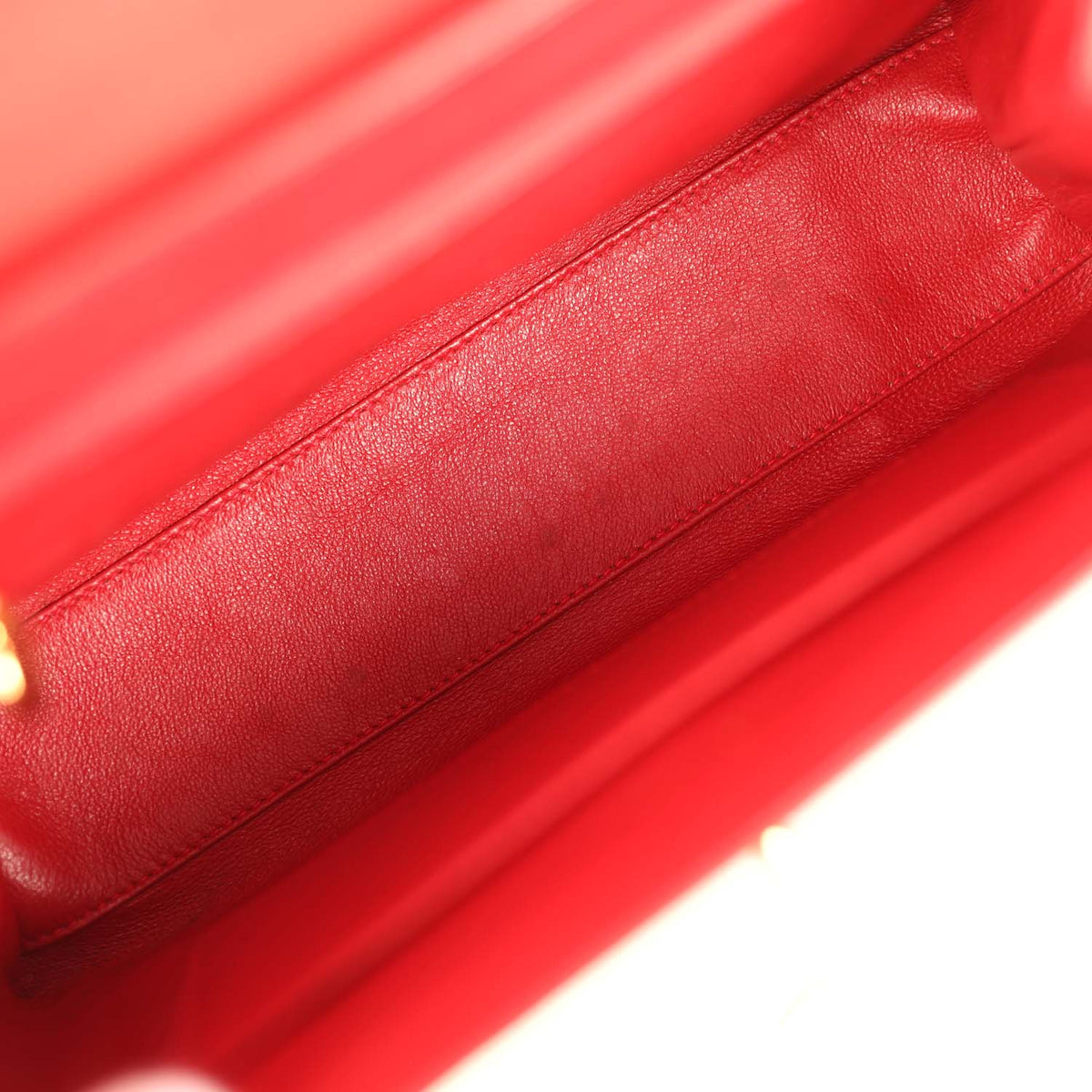 Vintage Chanel Large Kelly Red Caviar Gold Hardware