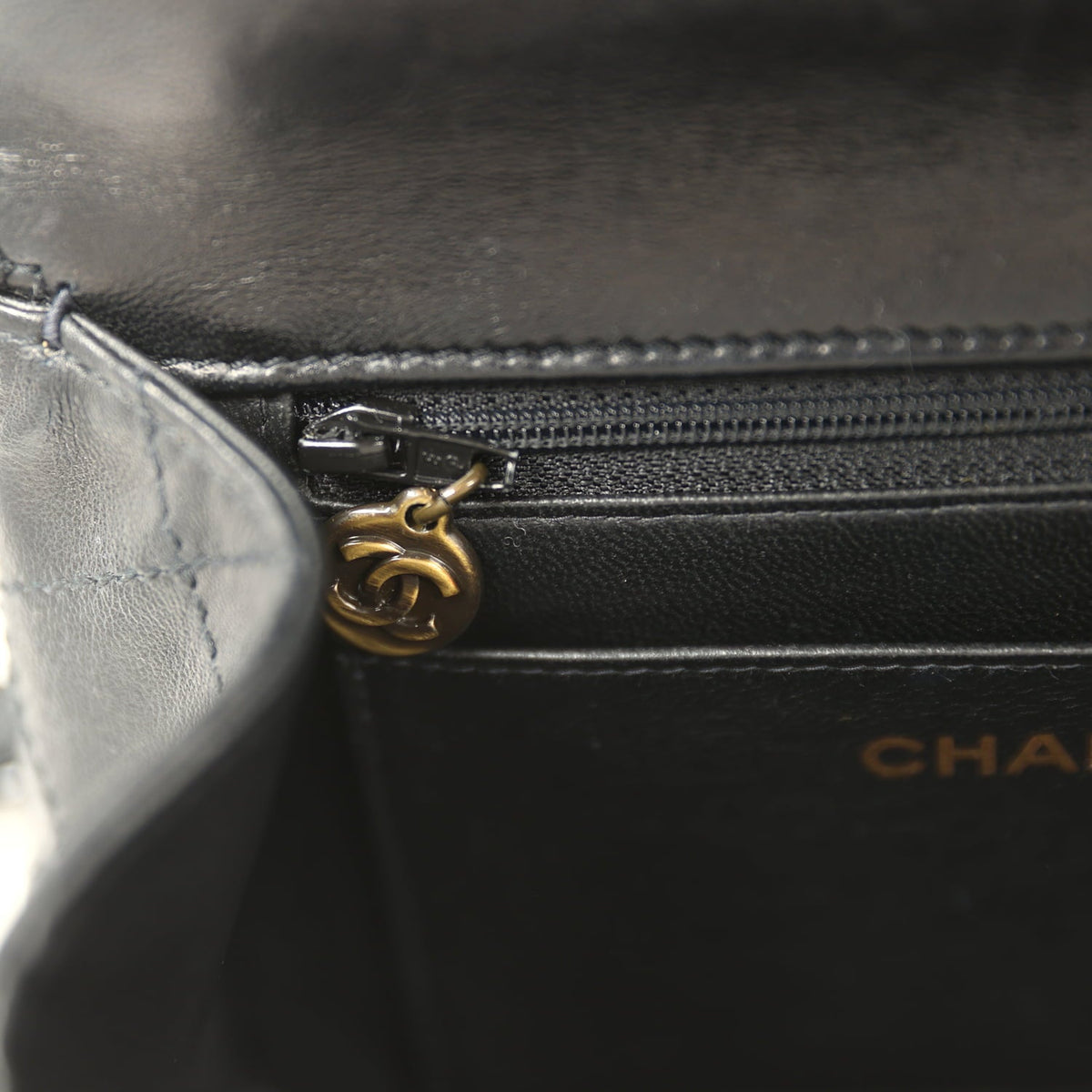 Vintage Chanel Mini Envelope Flap Bag Black Lambskin Black Hardware