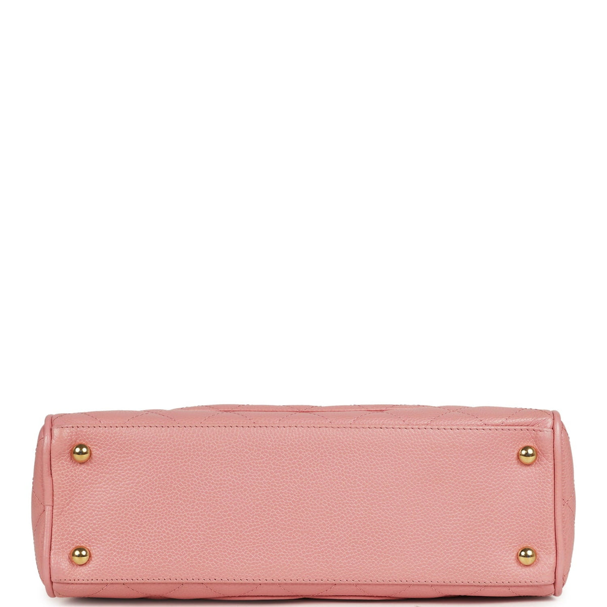 Vintage Chanel Small Timeless CC Bowling Bag Pink Caviar Gold Hardware