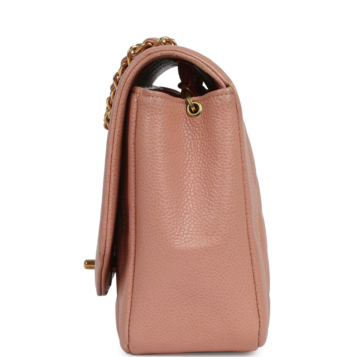 Vintage Chanel Medium Diana Flap Bag Pink Caviar Gold Hardware