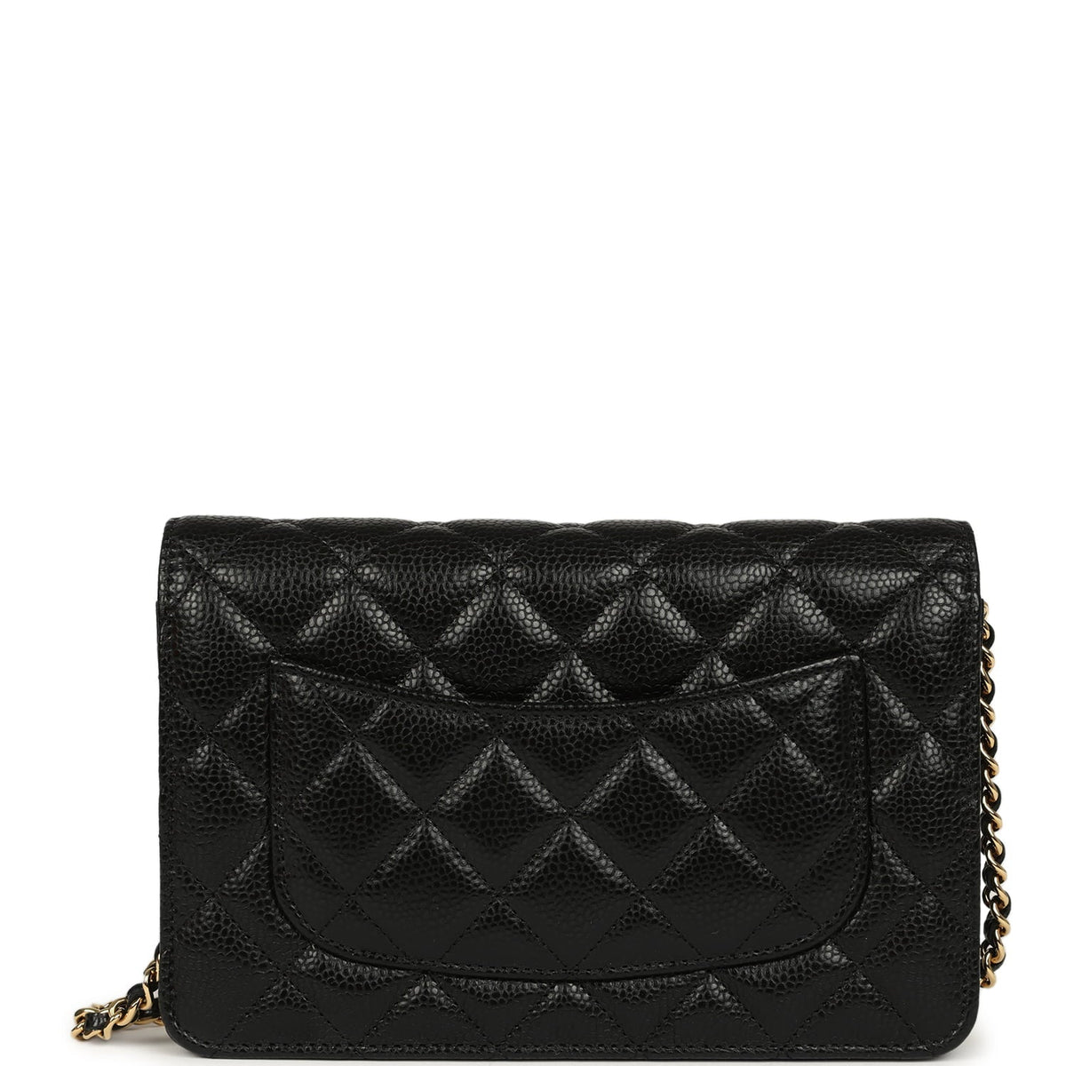 Chanel Wallet On Chain WOC Black Caviar Gold Hardware
