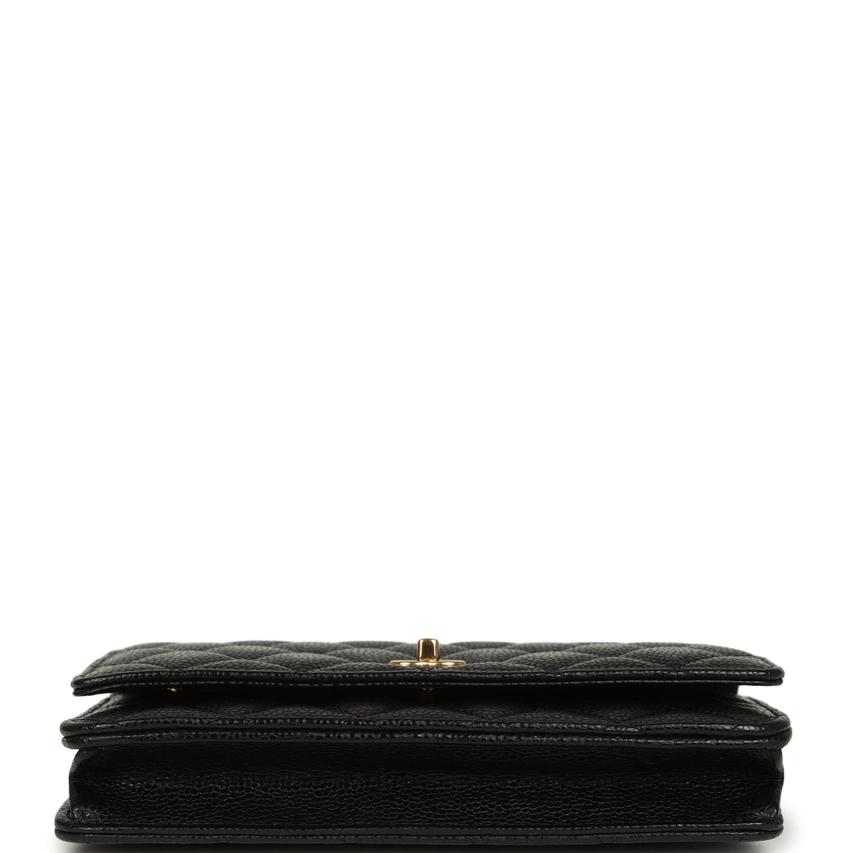 Chanel Wallet On Chain WOC Black Caviar Gold Hardware