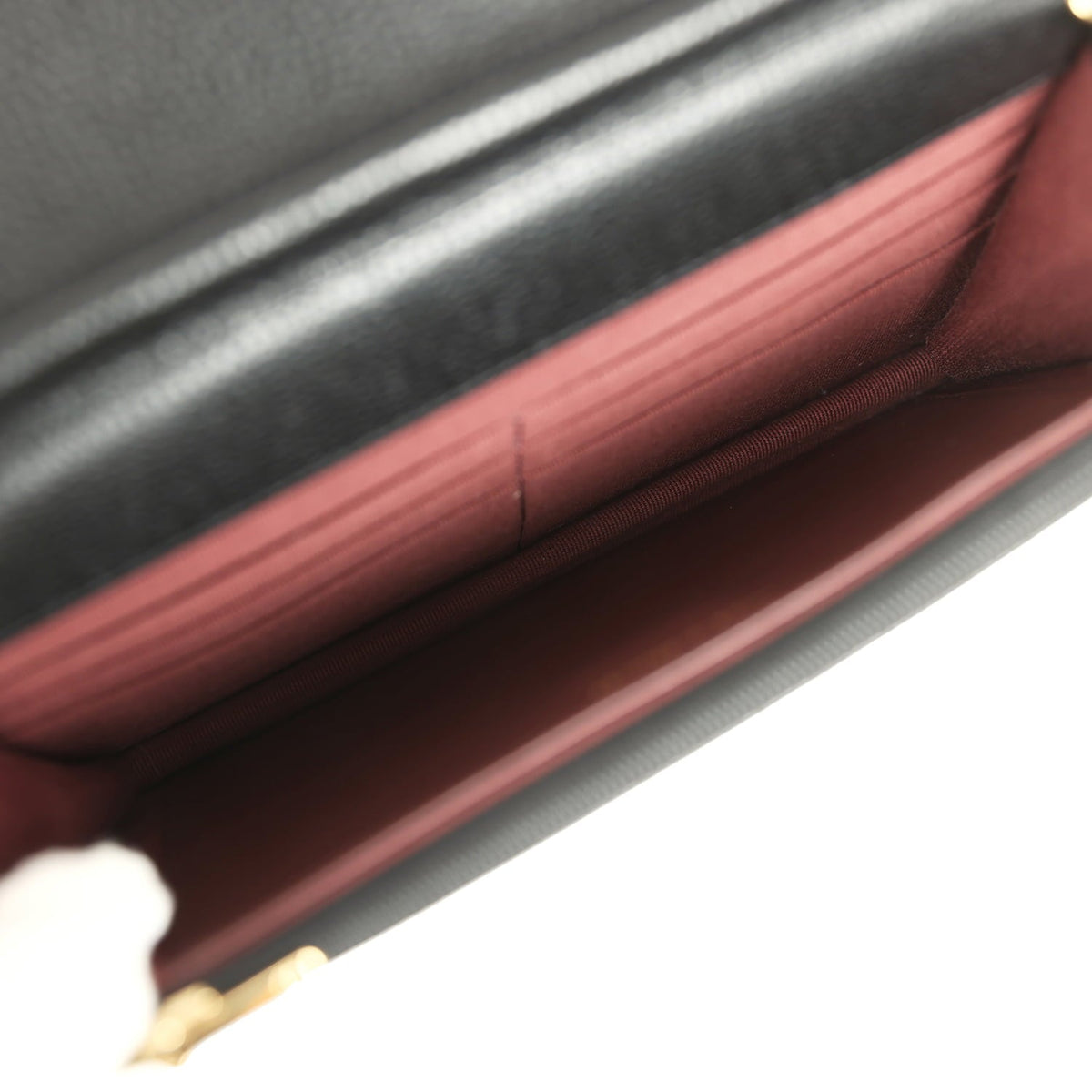 Chanel Wallet On Chain WOC Black Caviar Gold Hardware