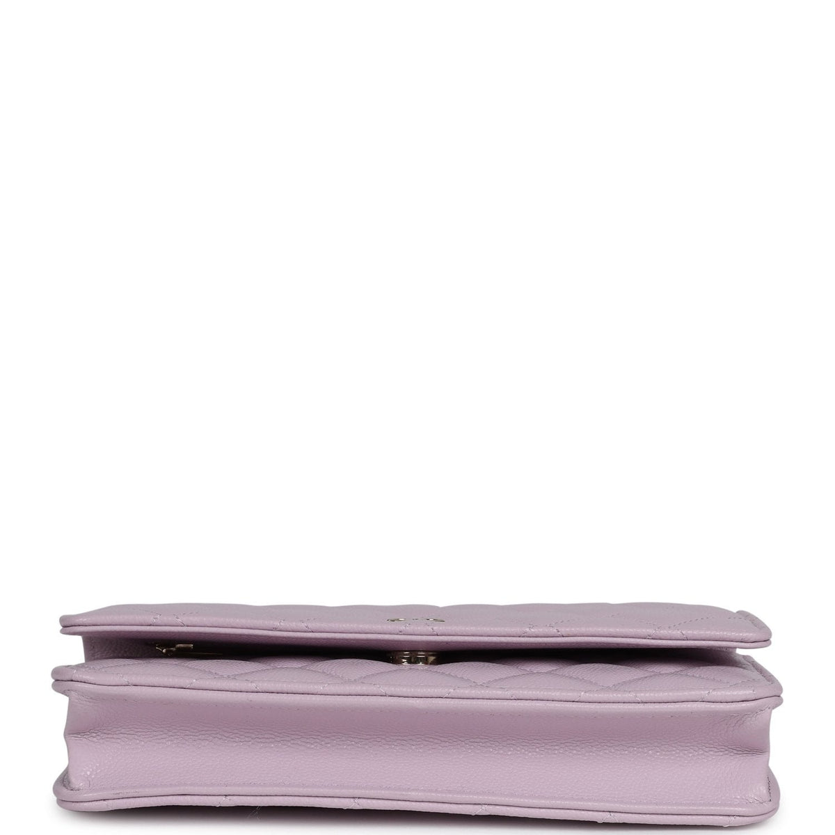 Chanel Classic Wallet On Chain WOC Light Purple Caviar Light Gold Hardware