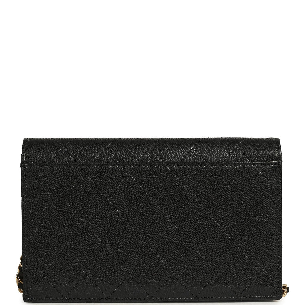 Chanel "Neo Filigree" Wallet on Chain WOC Black Grained Calfskin Gold Hardware
