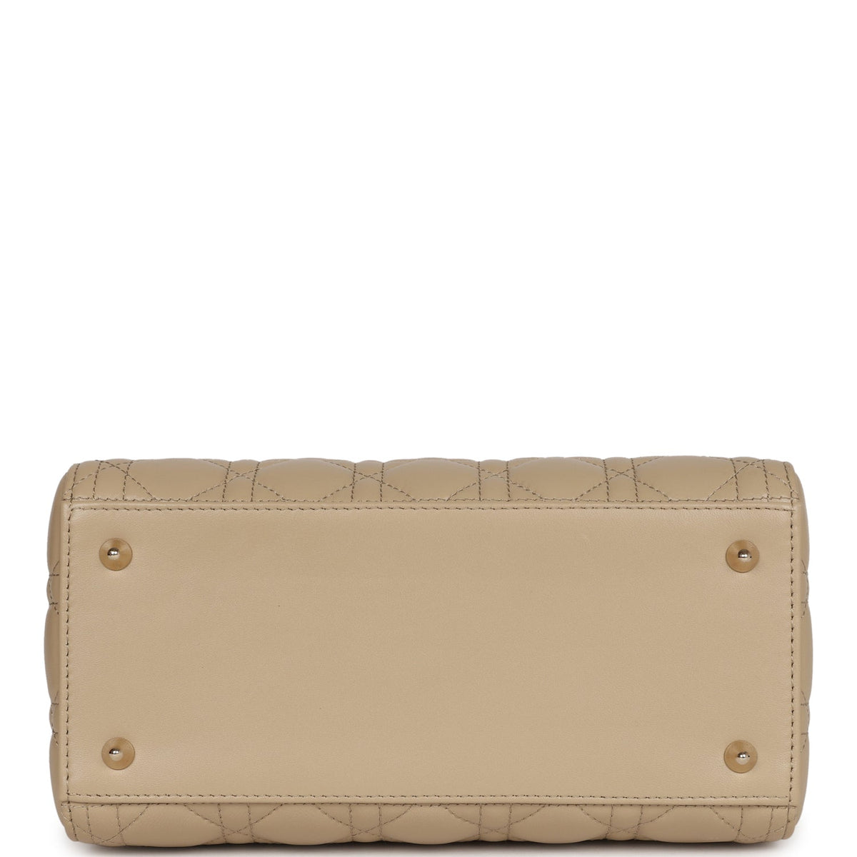 Christian Dior Lady Dior Medium Bag Corda Beige Cannage Lambskin Gold Hardware