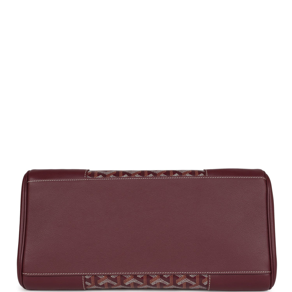Goyard Saigon Tote Burgundy Goyardine Canvas Palladium Hardware