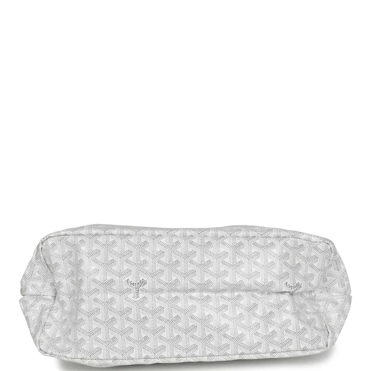 Goyard Goyardine White Boheme Hobo Bag Palladium Hardware