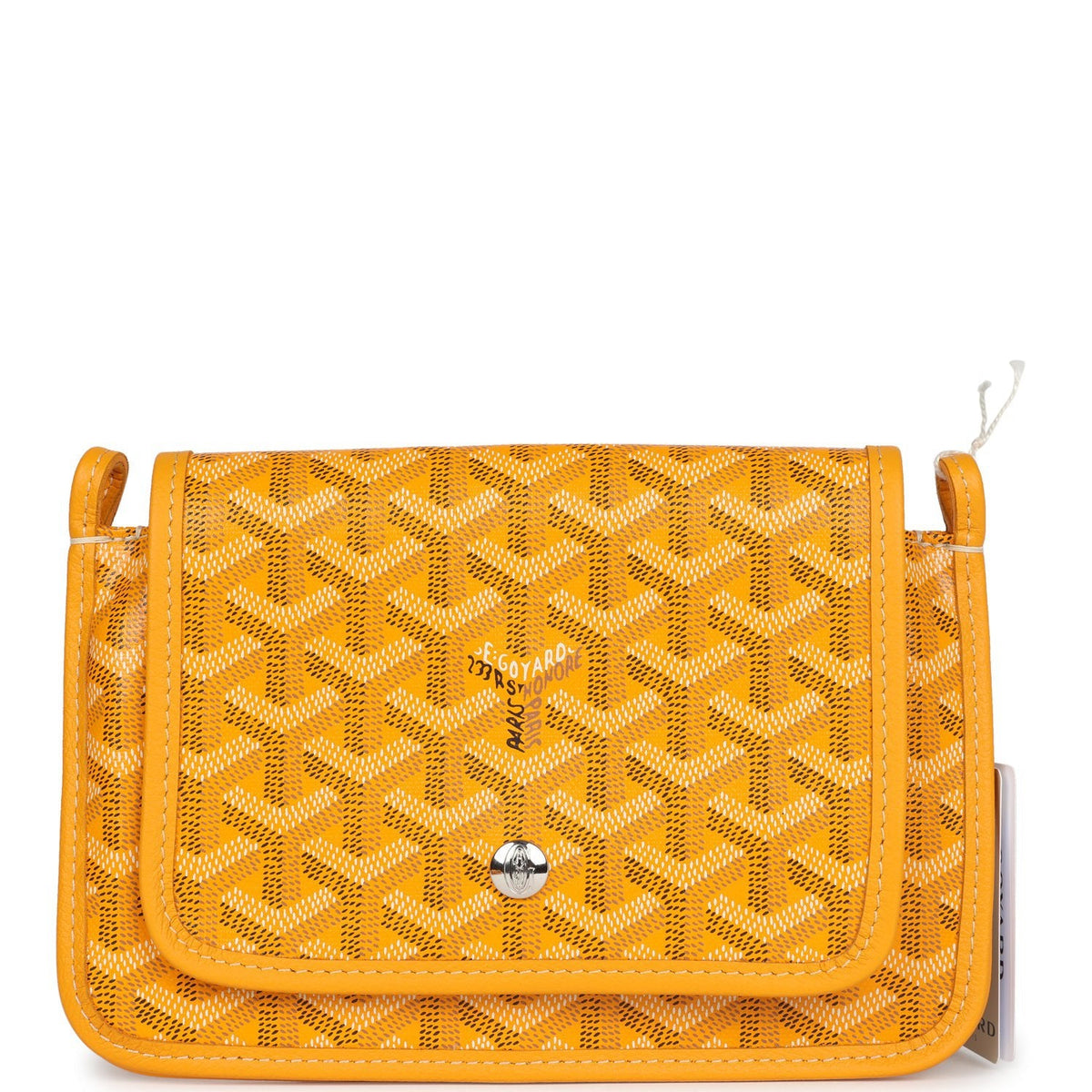 Goyard Plumet Pocket Wallet Yellow Goyardine Palladium Hardware