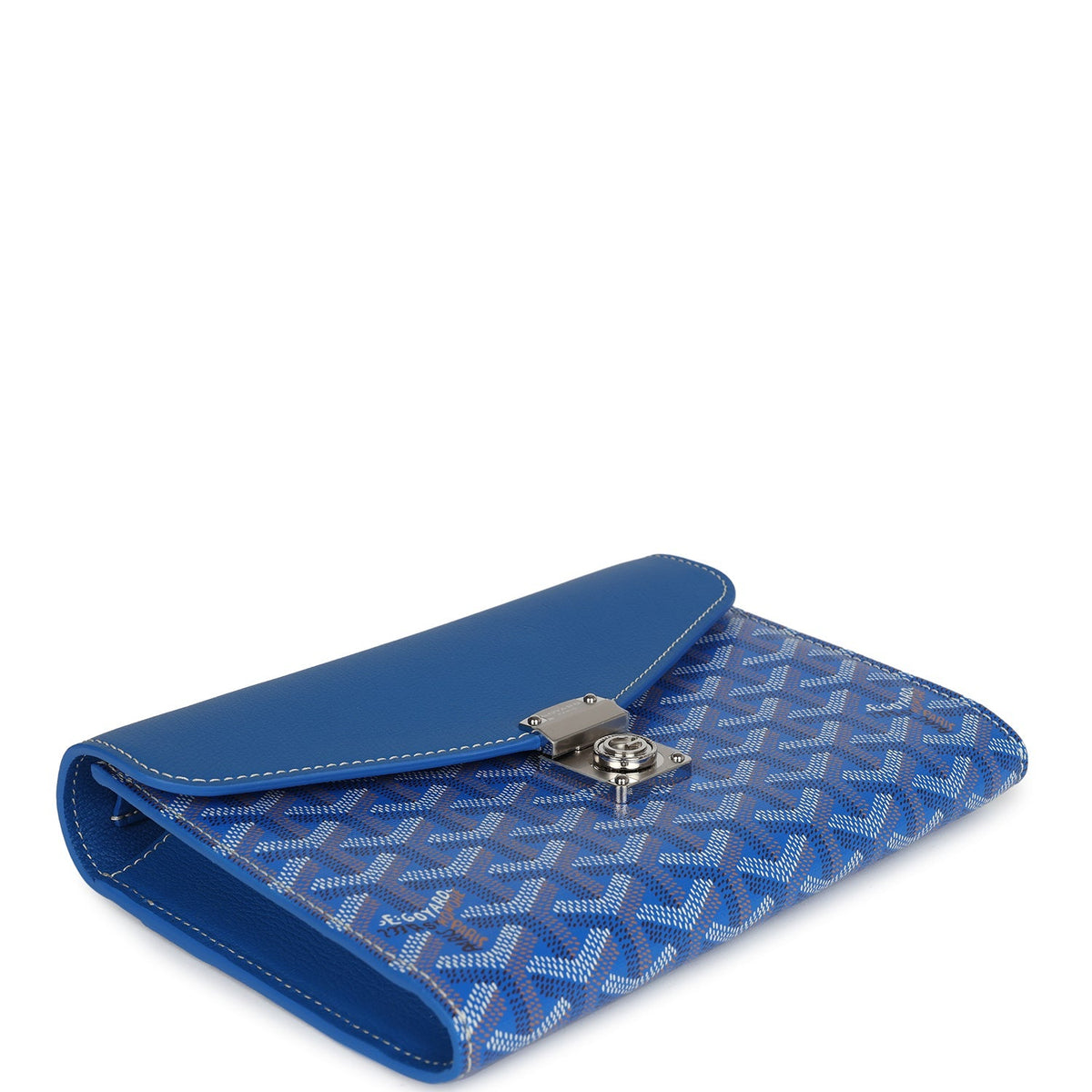 Goyard Goyardine Sky Blue Chypre Wallet-Pouch Palladium Hardware