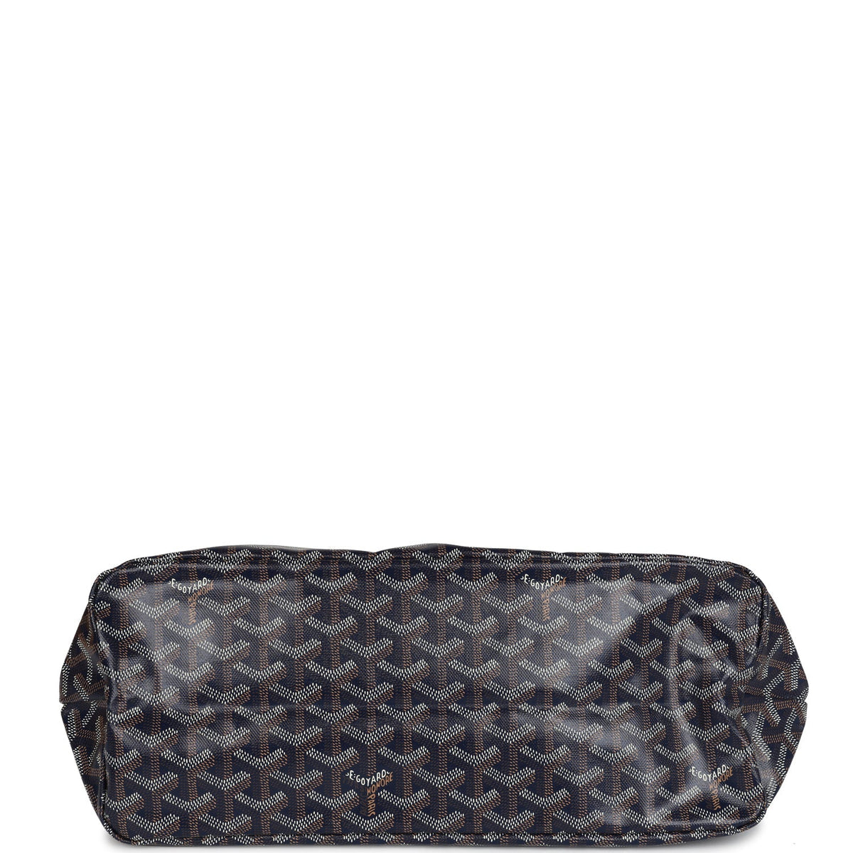 Goyard Goyardine Navy Blue Boheme Hobo Bag Palladium Hardware