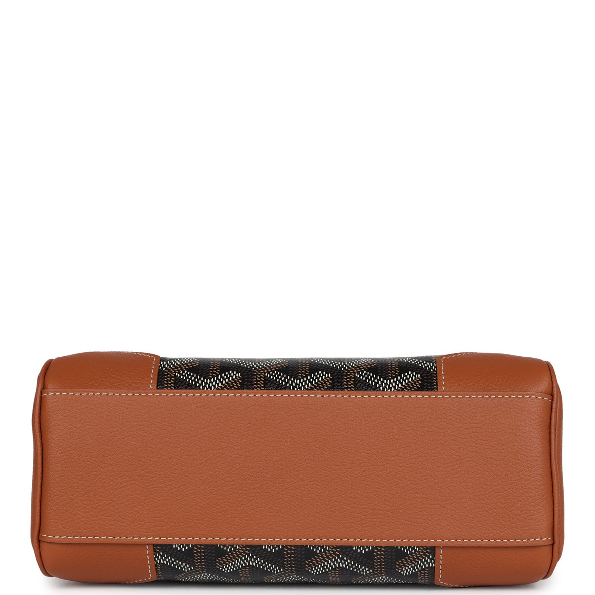 Goyard Saigon Souple Mini Bag Black, Brown Goyardine Canvas Palladium Hardware