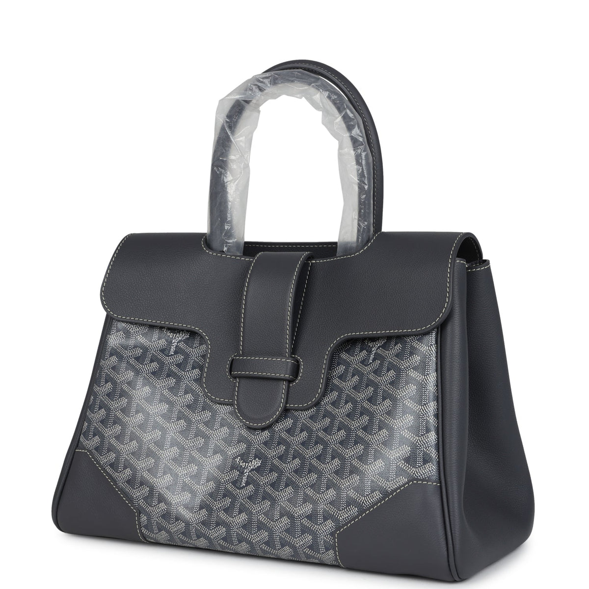 Goyard Saigon Tote Grey Goyardine Canvas Palladium Hardware