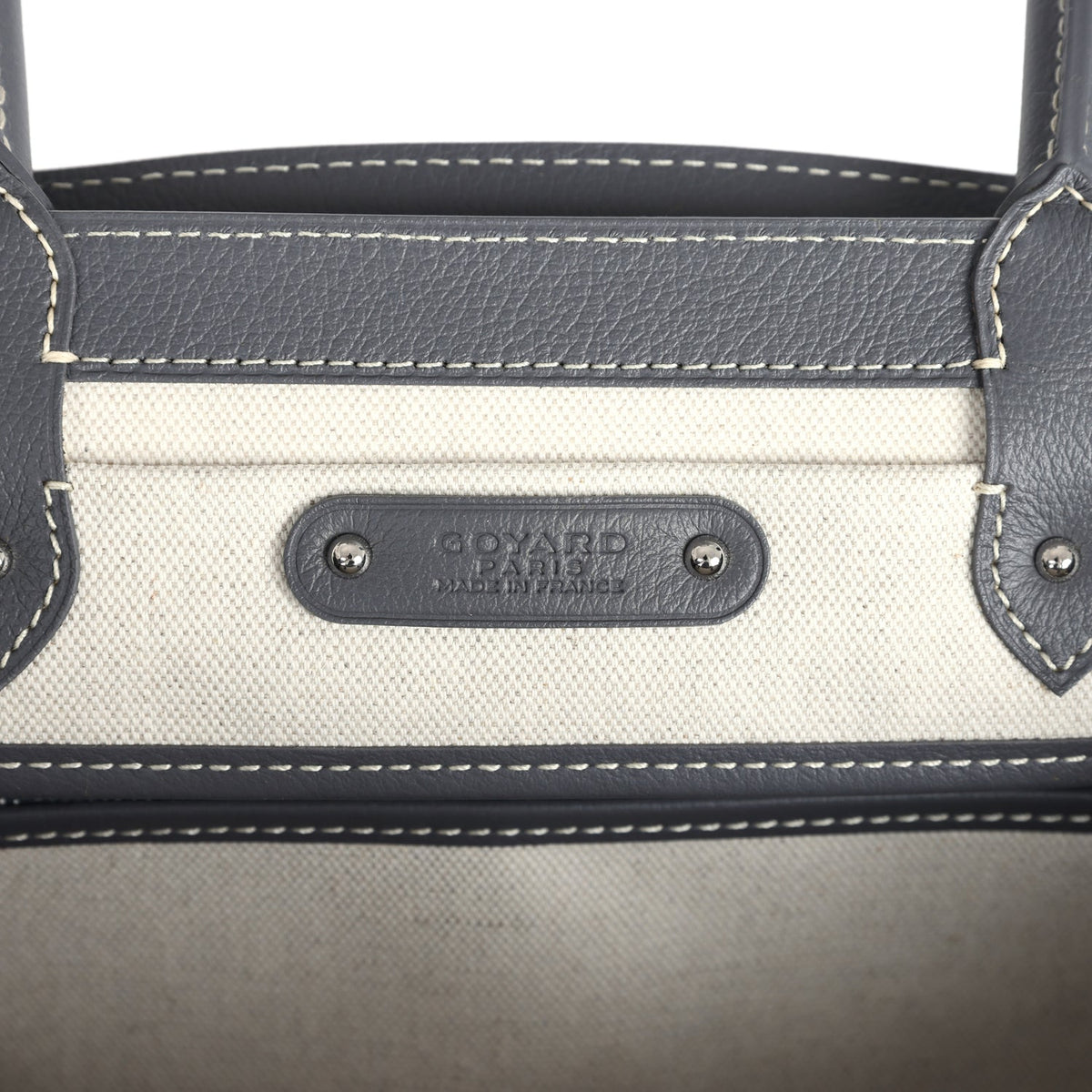 Goyard Saigon Tote Grey Goyardine Canvas Palladium Hardware