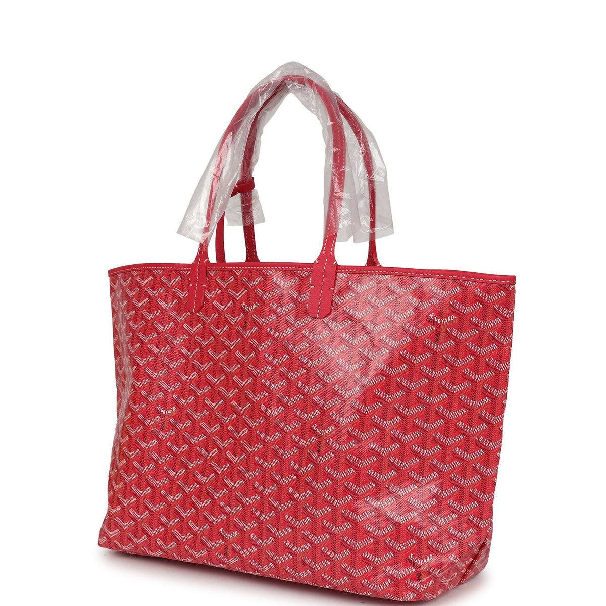 Goyard Goyardine Fuchsia Saint Louis PM Tote Bag Palladium Hardware