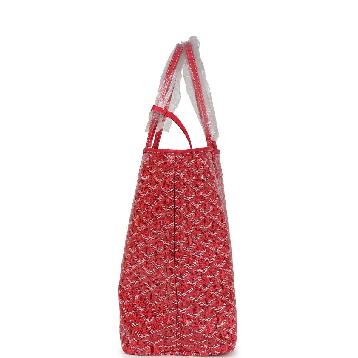 Goyard Goyardine Fuchsia Saint Louis PM Tote Bag Palladium Hardware