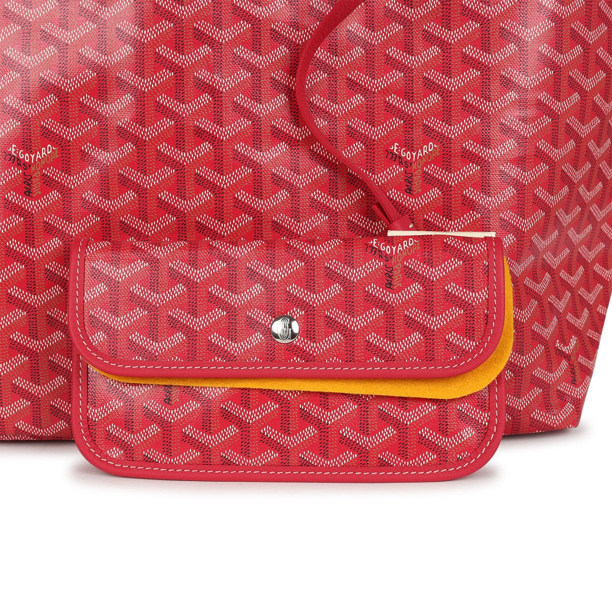 Goyard Goyardine Fuchsia Saint Louis PM Tote Bag Palladium Hardware