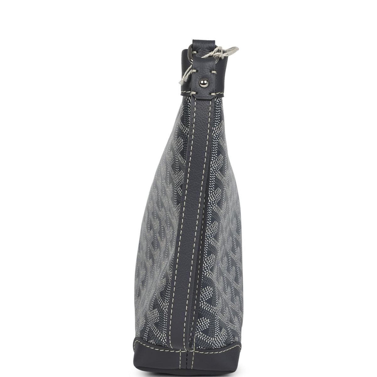 Goyard Goyardine Canvas Grey Conti Pouch Palladium Hardware