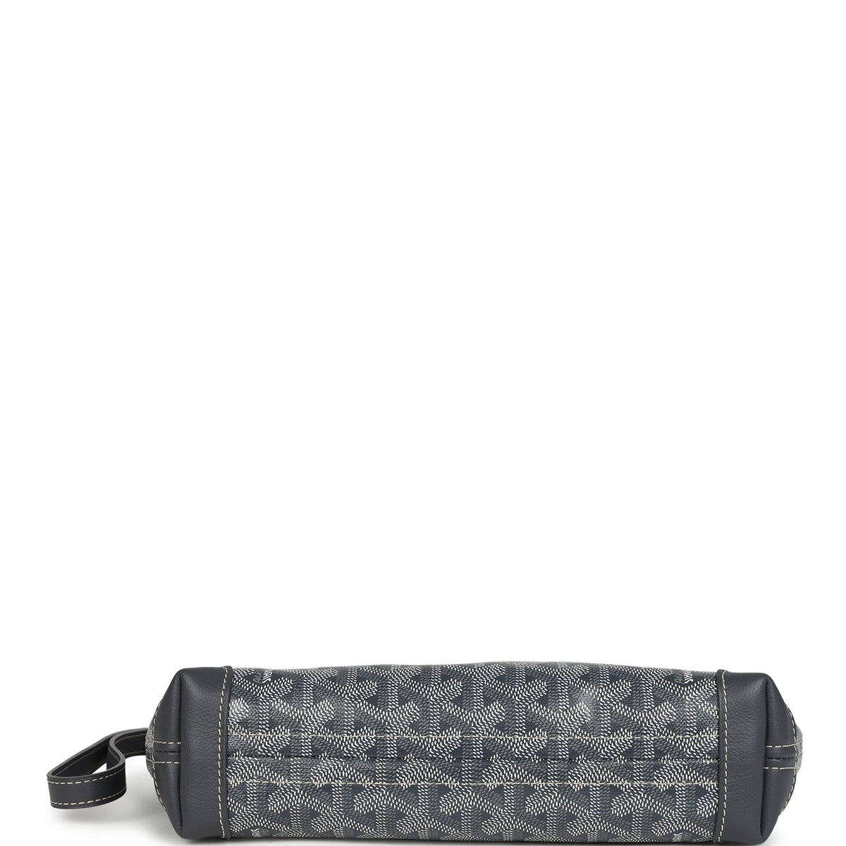 Goyard Goyardine Canvas Grey Conti Pouch Palladium Hardware
