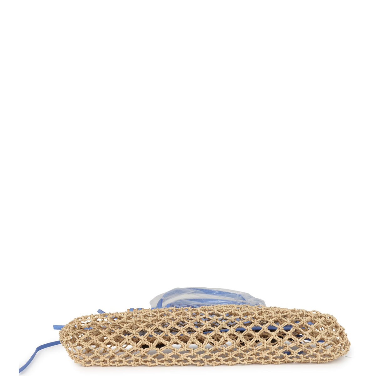 Goyard Goyardine Canvas Iris Aligre Bag Raffia Net Palladium Hardware