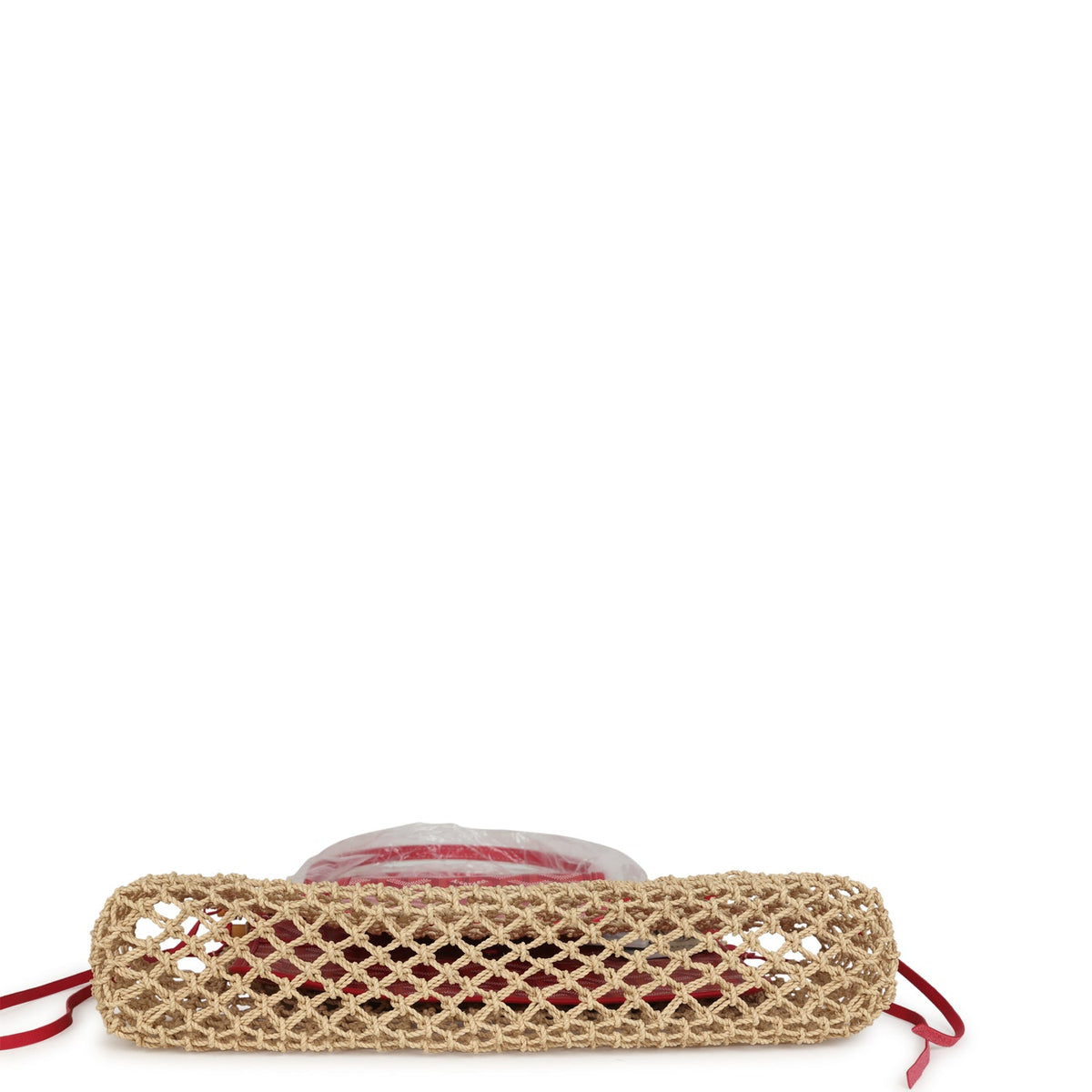 Goyard Goyardine Canvas Fuchsia Aligre Bag Raffia Net Palladium Hardware